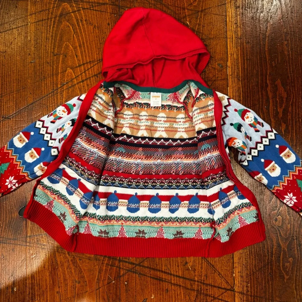Gymboree‎ Holiday Full Zip Sweater. 5T